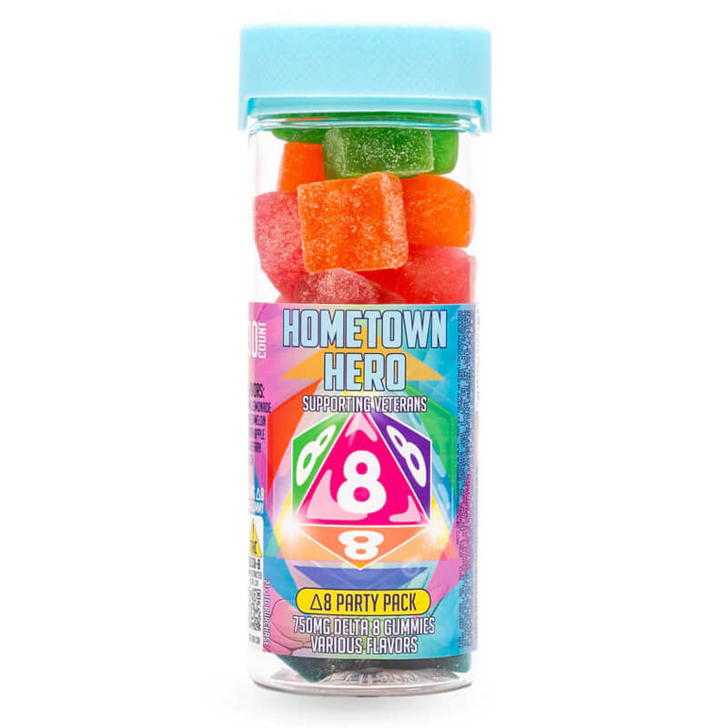 Hometown Hero Delta 8 THC Gummies Party Pack - CBD American Shaman Of Waco